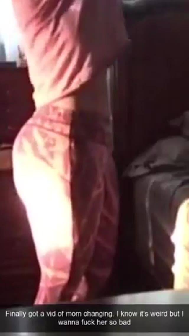 My mom caught me recording her..