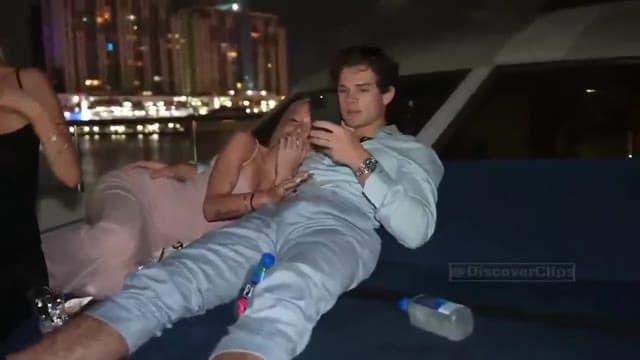 Streamer Clavicular bulge flash 3 pawg baddie on a boat