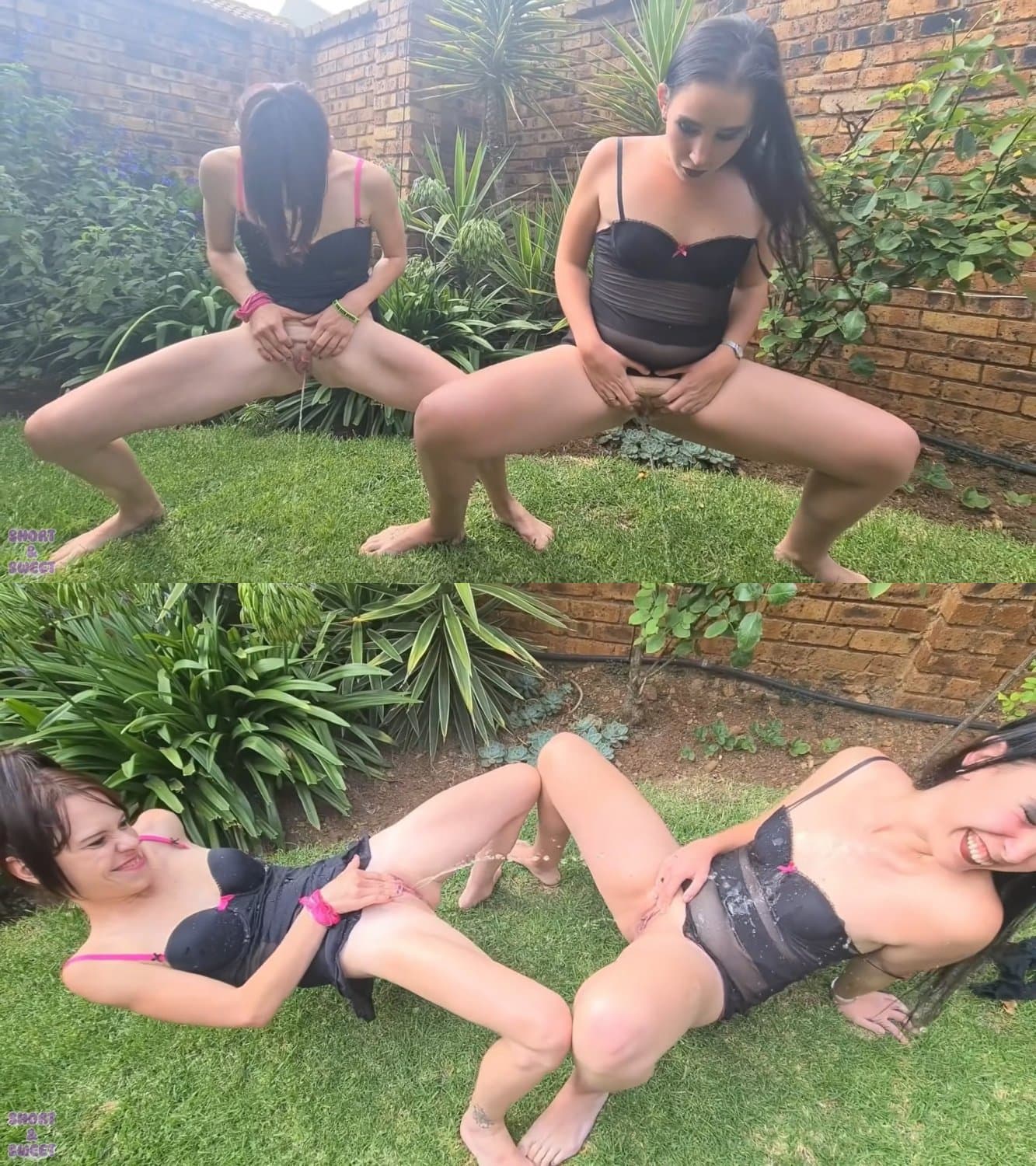 Girls Soaking Each Other In Piss | amateur lesbian pee pissing watersports