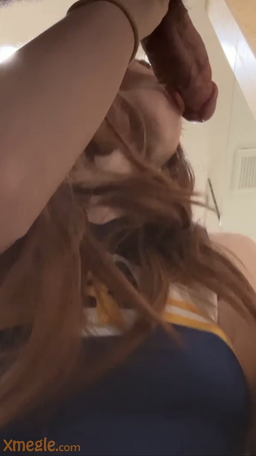 I deeply suck a big dick almost choking on drool on Omegle