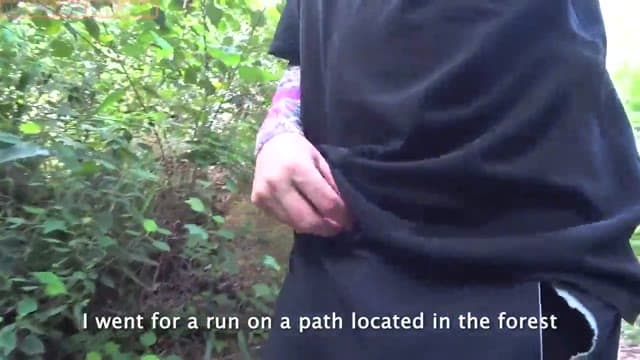 Public Crazy Place DICK FLASH IN FOREST