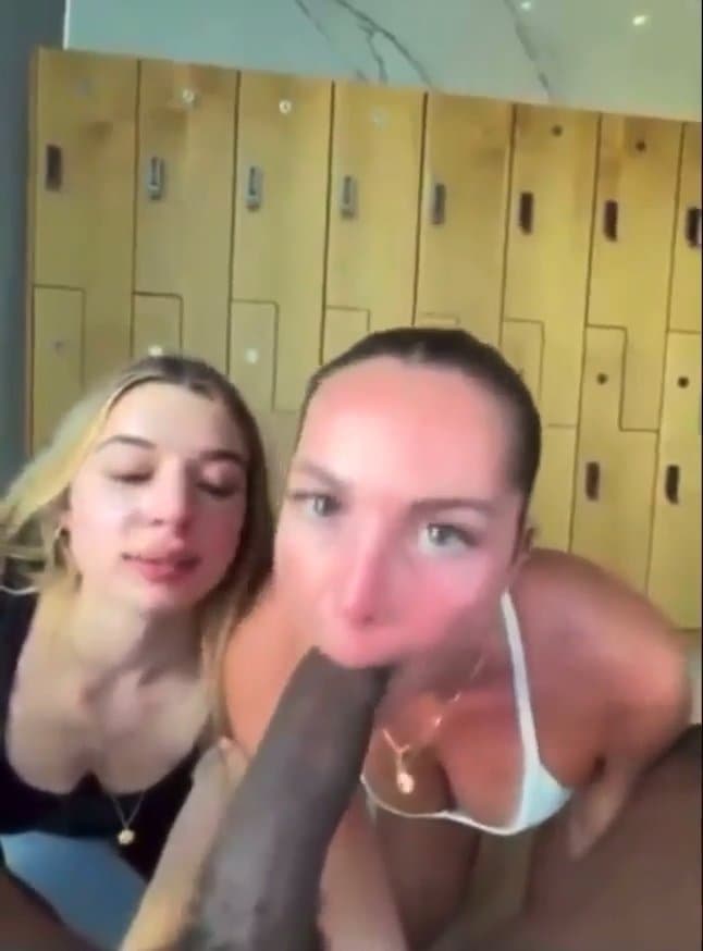 Two 18 years old teen whores sucking a huge black cock - bbc amateur web sluts pov blowjob